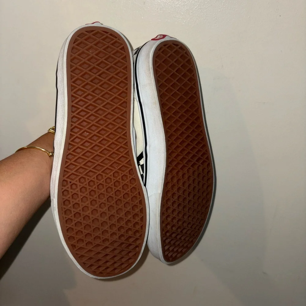 Vans Black and White Checkerboard Slip-Ons - Picture 3 of 4